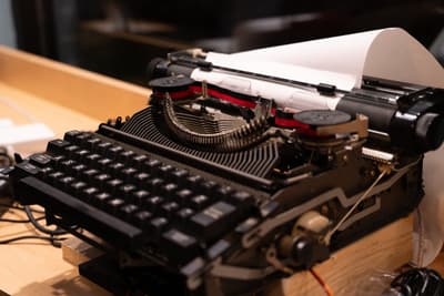 spill photo — 007-typewriter